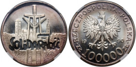 III RP, 100000 złotych 1990, Solidarność, Typ D