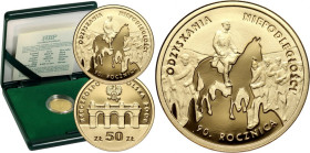 III RP, 50 złotych 2008, 90. Rocznica Odzyskania Niepodległości