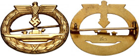 Germany, Third Reich, U-Boat War Badge, manufacturer Friedrich Orth