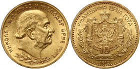 Montenegro, Nicholas I, 10 Perpera 1910, Vienna
