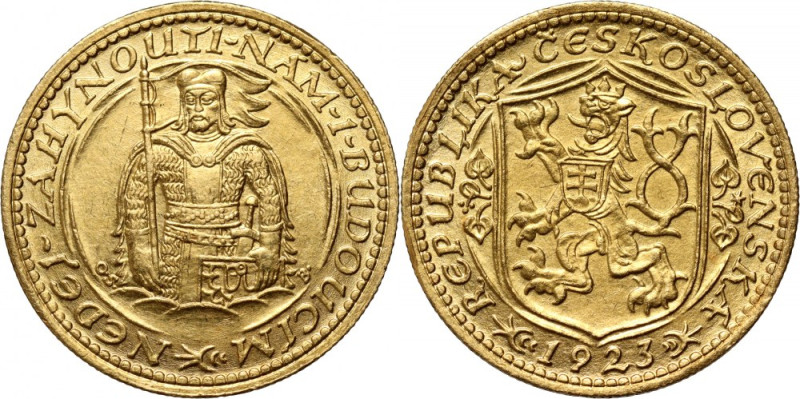 Czechoslovakia, Ducat 1923 Gold 3,48 g.
 Złoto 3,48 g.
Reference: Friedberg 2...