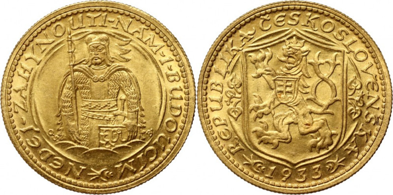 Czechoslovakia, Ducat 1933 Gold 3,49 g. Uncirculated.
 Złoto 3,49 g. Pięknie za...