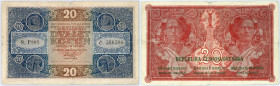 Czechoslovakia, 20 Korun 1919, P205 series