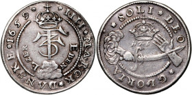 Denmark, Frederick III, Krone (4 Mark) 1659