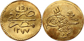 Egipt, Abdulaziz, 5 Qirsh AH1277/14 (1873)
