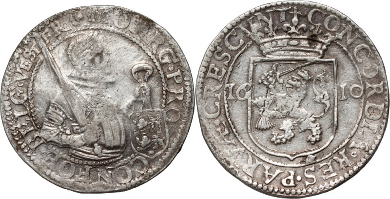 Netherlands, West Friesland, Thaler (Rijksdaalder) 1610 Silver 28,60 g.&nbsp; Sr...