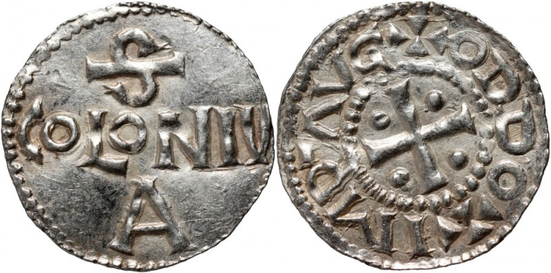 Germany, Otto III 983-1002, Denar, Koeln Weight 1,47 g. Nice coin. Waga 1,47 g. ...