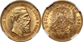 Germany, Prussia, Friedrich III, 20 Mark 1888 A, Berlin