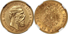 Germany, Prussia, Friedrich III, 10 Mark 1888 A, Berlin