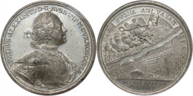 Russia, Peter I, medal from 1714, Battle of Napue