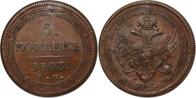 Russia, Alexander I, 5 Kopecks 1803 EM, Ekaterinburg