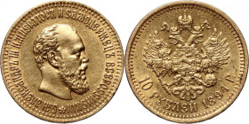 Russia, Alexander III, 10 Roubles 1894 (АГ), St. Petersburg