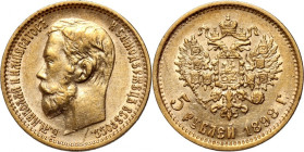 Russia, Nicholas II, 5 Roubles 1898 (АГ), St. Petersburg