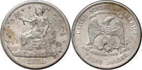 USA, Trade Dollar 1874 S, San Francisco, Trade Dollar