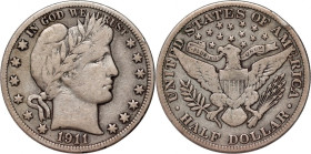 USA, 1/2 Dollar 1911, Philadelphia, Barber