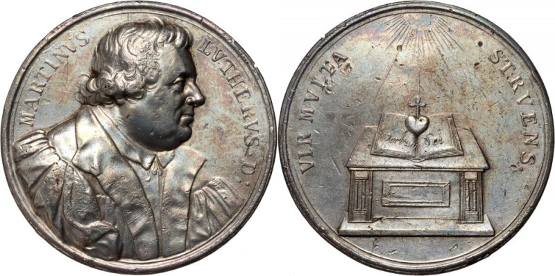 Sweden, medal ND (1683), Martin Luther Silver, weight 45,47 g, diameter 45 mm. R...