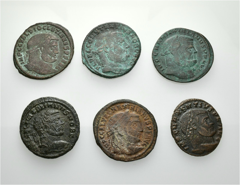IMPERIO ROMANO. Lote de 6 follis. BC+.