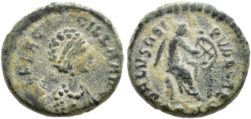 IMPERIO ROMANO. AELIA FLACCILA. Follis. Constantinopolis (378-383). A/ Busto dia...