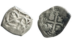 FELIPE III. Lote de 2 piezas de 1/2 real. México. Felipe III y Carlos II. BC/BC+.