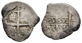 CARLOS II. Real. 1690. Potosí. UR. AR 2,51 g. 19,3 mm. AC-283. Vanos y leves oxidaciones. MBC-.