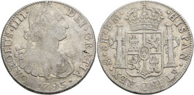 CARLOS IV. 8 reales. 1793. México. FM. AR 26,79 g. 38,6 mm. VI-789. BC+/MBC-.