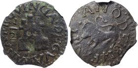 FERNANDO VII. 1/2 real. 1814. Guayana. AR g. mm. VI-38. Encapsulada. NGC-VF details. MBC-/MBC.