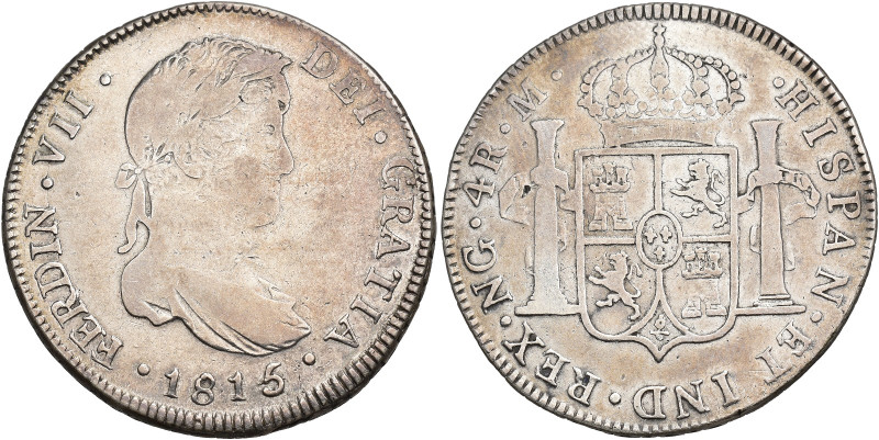 FERNANDO VII. 4 reales. 1815. Guatemala. M. AR 13,17 g. 33,9 mm. VI-856. Limpiad...