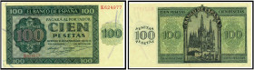 BILLETES. BANCO DE ESPAÑA. 100 pesetas. 21 de noviembre 1936. Burgos. Serie K. ED-D22a. Doblado. EBC.