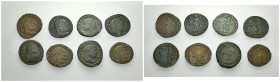 IMPERIO ROMANO. Lote de 8 follis. Módulo grande. BC+/MBC+.