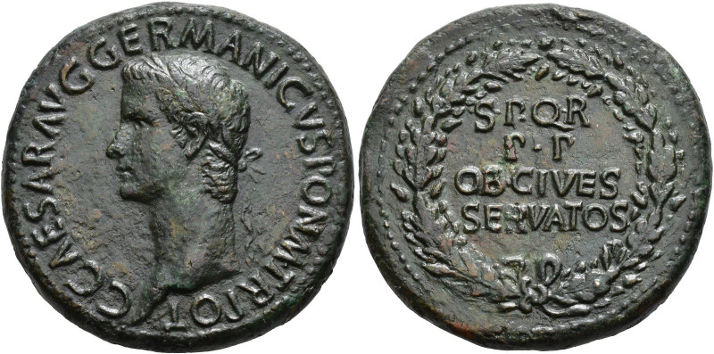 IMPERIO ROMANO. CALÍGULA. Sestercio. Roma (37-38 d.C.). A/ Cabeza laureada a izq...