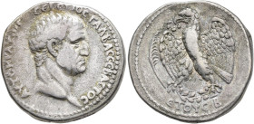 IMPERIO ROMANO. GALBA. Tetradracma. Antioquia (68-69 d.C.). A/ Cabeza a der.; AUTOKRATWR GAL BAC CEBACTOC L CEROVOC. R/ Águila a izq. sobre palma con ...