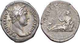 IMPERIO ROMANO. ADRIANO. Denario. Roma (130-133). A/ Cabeza laureada a der.; HADRIANVS AVG COS III P P. R/ Egipto reclinada a izq.; AEGYPTOS. AR 3,3 g...