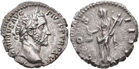IMPERIO ROMANO. ANTONINO PÍO. Denario. Roma (152-153). A/ Cabeza laureada a der.; ANTONINVS AVG PIVS P F TR P XVI. R/ Vesta a izq. con simpulum y pall...