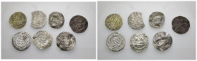 ACUÑACIONES HISPANO-ÁRABES. CALIFATO. Lote de 7 dírhams de Hisam II. Uno es un fragmento. MBC-/EBC-.

Ex colección Gaspariño.