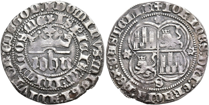 REINOS DE CASTILLA Y LEÓN. JUAN II. Real. Sevilla. AR 3,15 g. 27 mm. III-539; BM...