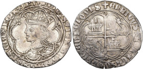 REINOS DE CASTILLA Y LEÓN. ENRIQUE IV. Real. Sevilla. AR 2,99 g. 25,7 mm. III-685; BMM-894.1. Rayita. MBC+.