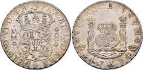 FERNANDO VI. 8 reales. 1759. México. MM. AR 26,84 g. 38,6 mm. VI-370. R.B.O. EBC-/MBC+.