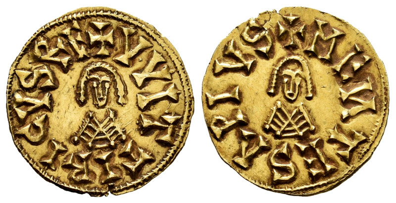 Witerico (603-610). Tremissis. Mentesa (La Guardia). (Cnv-151.5). (R. Pliego-183...