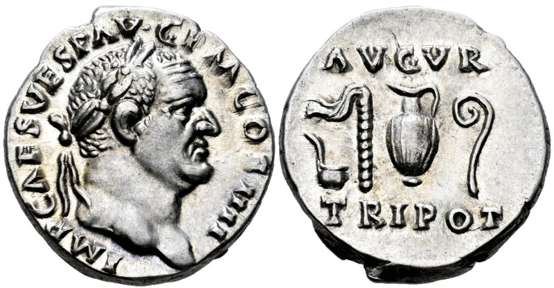 Vespasian. Denarius. 72-73 AD. Rome. (Ric-II 356). (Bmcre-64). (Rsc-45). Anv.: I...