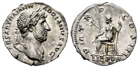Hadrian. Denarius. 119-123 AD. Rome. (Ric-363). (Seaby-903). Anv.: CAESAR TRAIAN HADRIANVS AVG. Busto laureado a derecha. Rev.: P M TR P COS III aroun...