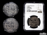 Charles-Joanna (1504-1555). 3 reales. ND (1536-1538). Mexico. (R). Francisco del Rincón. (Cal-112). (Nesmith-5b). Ag. 10,09 g. "Early Series". Three d...