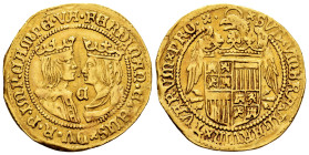 Philip II (1556-1598). Double ducat. ND (ca. 1600). Kampen. (Tauler-530). (Delm-1100). (Vti-9). Anv.: FERDINAN · ET · ELIS x DV · R · P · IMP · CAMPE ...