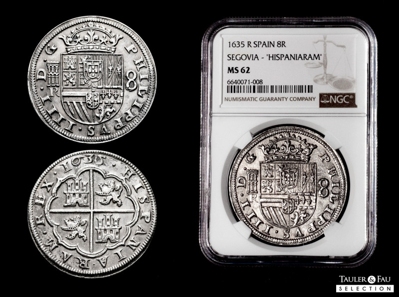 Philip IV (1621-1665). 8 reales. 1635. Segovia. R. (Cal-1608). (Jarabo-Sanahuja-...