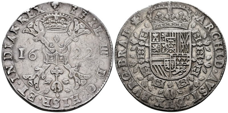 Philip IV (1621-1665). Double patagon. 1622. Brussels. (Vti-1030). (Delm-295a, R...