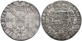 Philip IV (1621-1665). Double patagon. 1622. Brussels. (Vti-1030). (Delm-295a, R1). (Vanhoudt-645.BS P2). Anv.: PHIL. IIII. D. G. HISP. ET. INDIAR. RE...