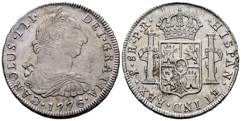 Charles III (1759-1788). 8 reales. 1776. Potosi. PR. (Cal-1173). Ag. 26,96 g. So...