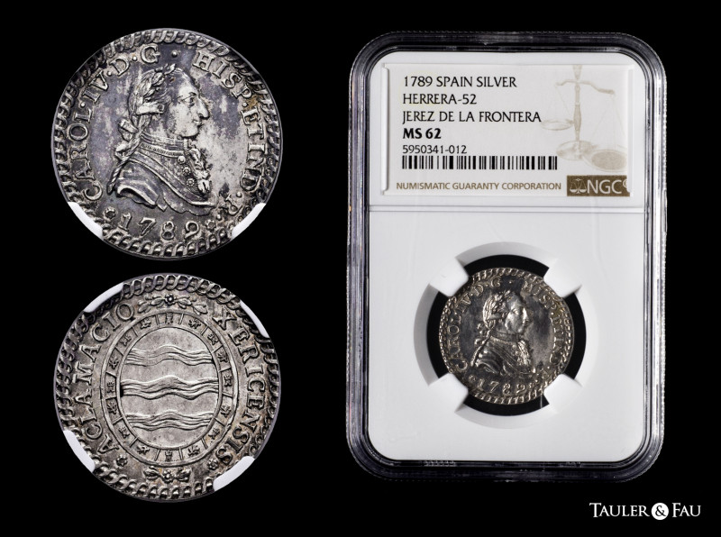 Charles IV (1788-1808). "Proclamation" medal. 1789. Jerez de la Frontera (Cádiz)...