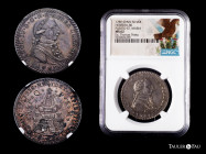 Charles IV (1788-1808). "Proclamation" medal. 1789. Puerto St. Maria. (Herrera-86). (Vives-93). (Vq-13137). Ag. Attractive old cabinet tone. Original ...