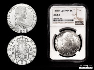 Ferdinand VII (1808-1833). 8 reales. 1816. Madrid. GJ. (Cal-1270). Ag. 26,90 g. Magnificent piece. Plenty of original luster. Rare in this condition. ...