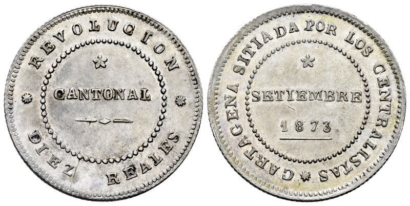 Cantonal Revolution. 10 reales. 1873. Cartagena (Murcia). (Cal-7). Ag. 14,23 g. ...